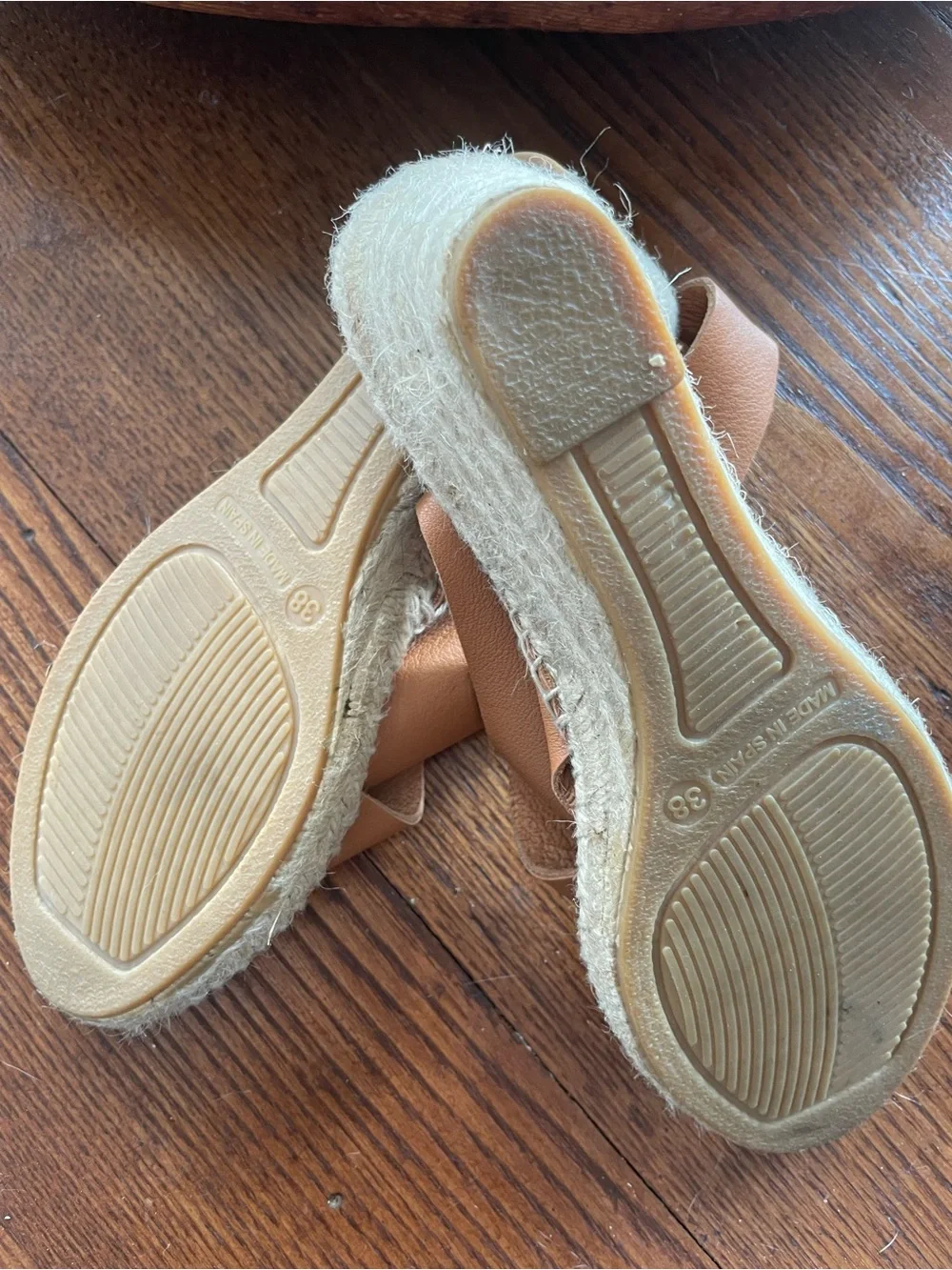 MAYPOL Women’s Tan Espadrille Slingback - Made in Spain-BRAND NEW-Size 38